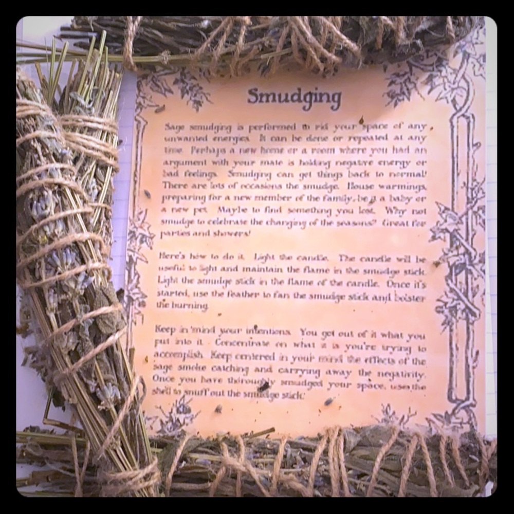 Sage and lavender bundles , for cleansing